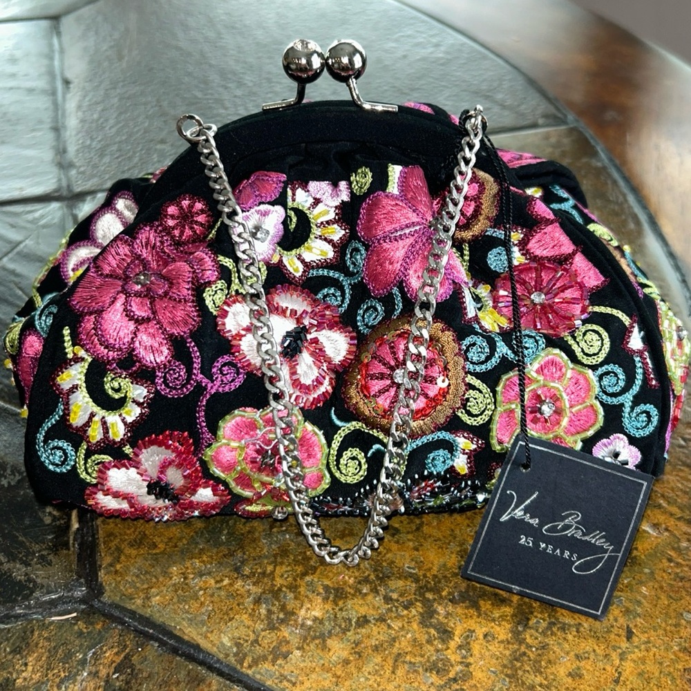 Vera Bradley- 25th Anniversary evening bag set with tags - embellished